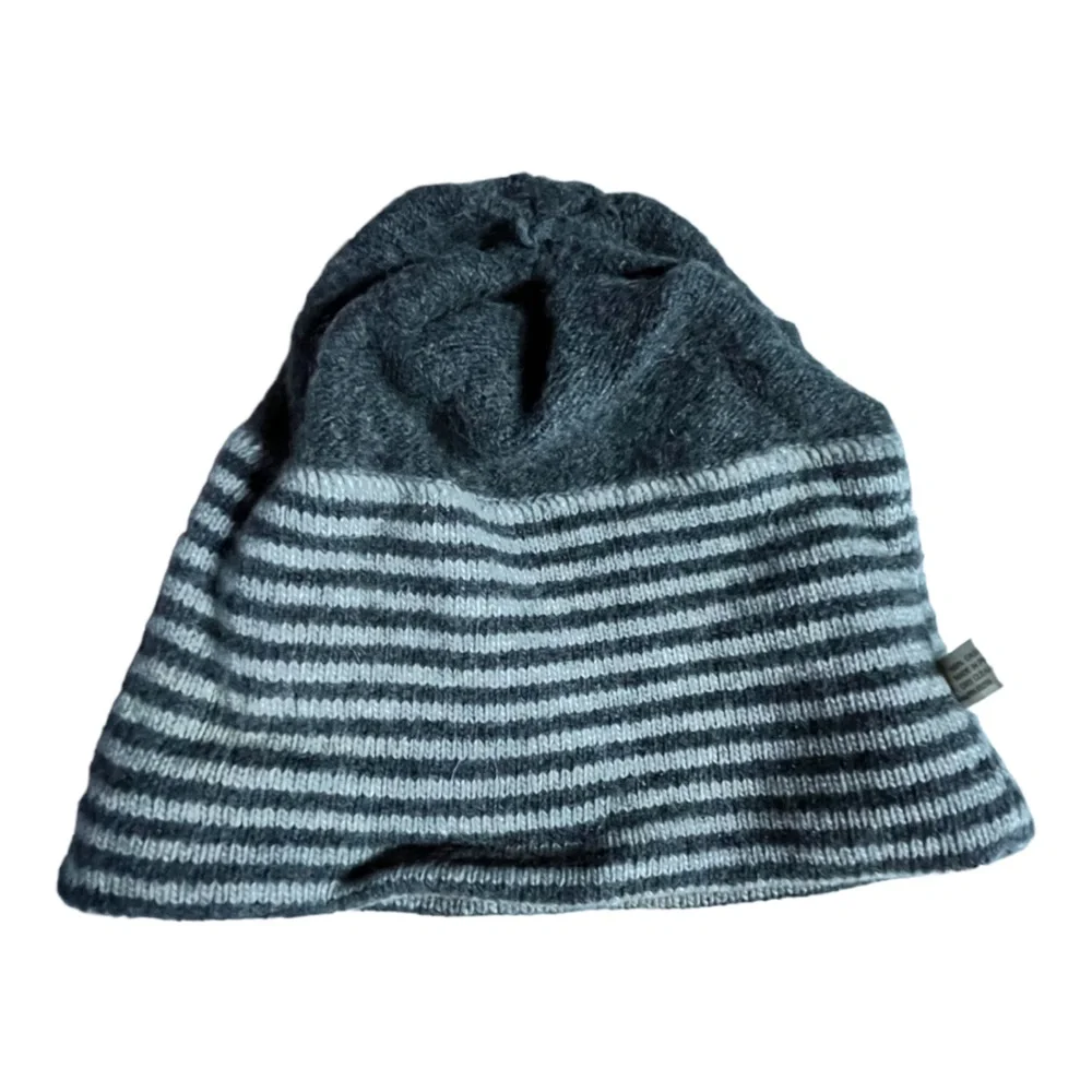 Portolano Kids Cashmere Stripe Hat 3-9 Years